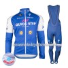 Tenue Maillot M/L + Collant à Bretelles 2017 Quick-Step Floors Femme Hiver Thermal Fleece N001